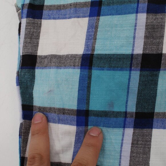 Loudmouth Pants Mens 40 L32 Bad Golf Cotton Flat Front Chino Retro Plaid Pockets - Picture 14 of 14